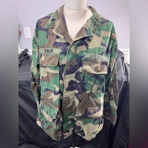 American Apparel U.S “Army Ranger” Hot Weather Woodland Camouflage Jacket Large
